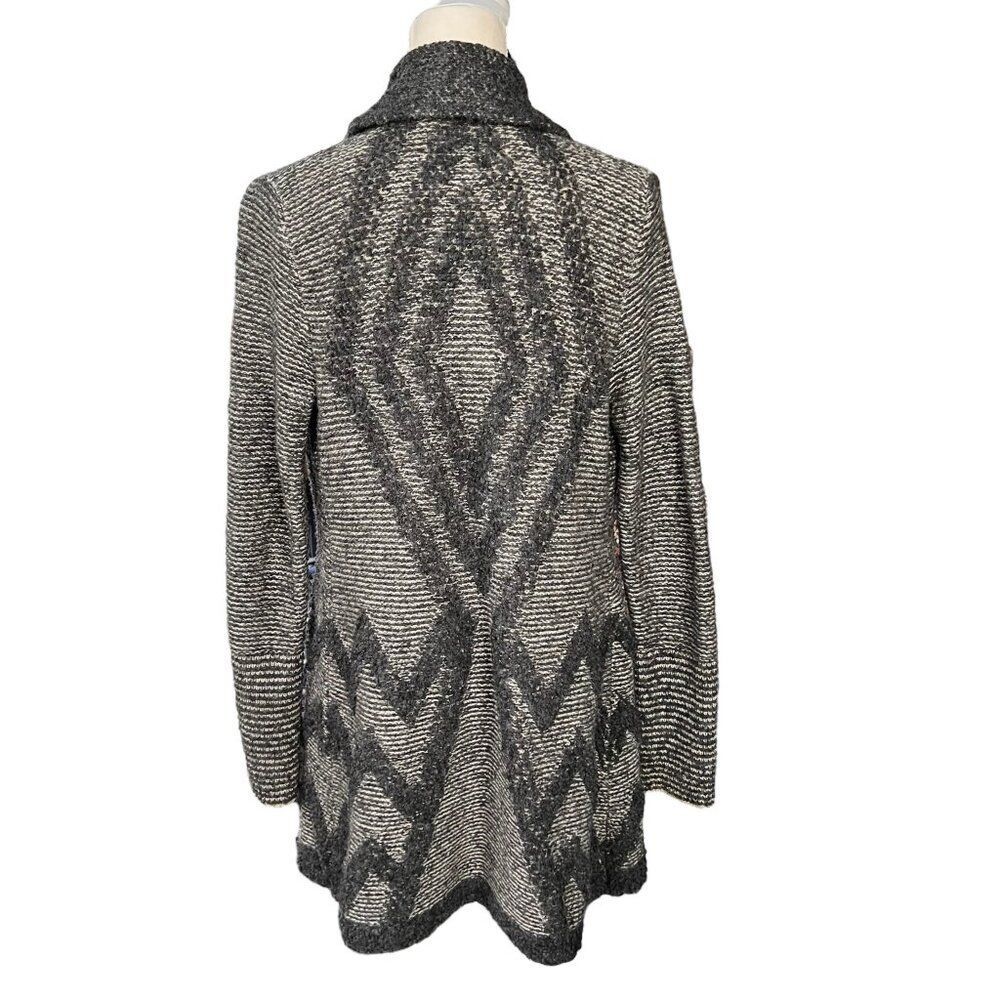 Angel of the North Anthropologie Equinox Open Cardigan Wool Blend Gray Size S